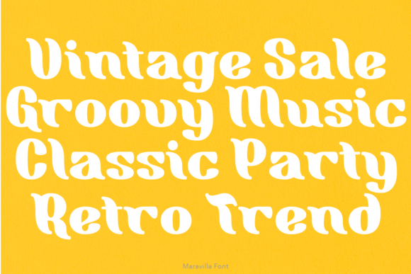 Maravilla Font font preview - 3