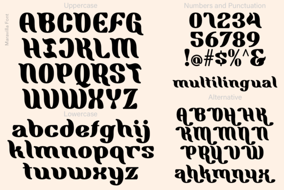 Maravilla Font font preview - 5