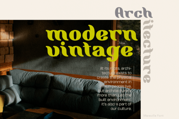 Maravilla Font font preview - 6