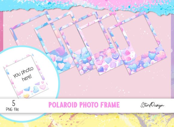 Polaroid Photo Frame Love