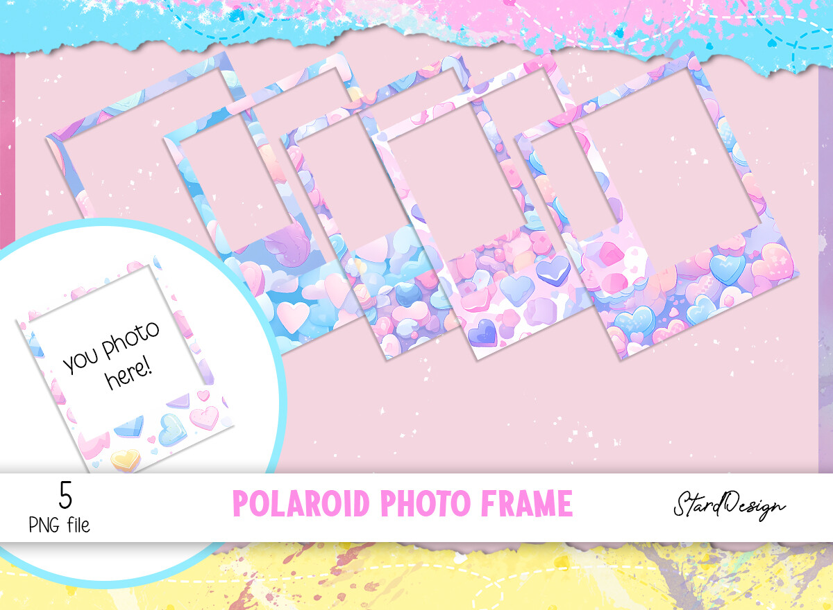 Polaroid Photo Frame Love