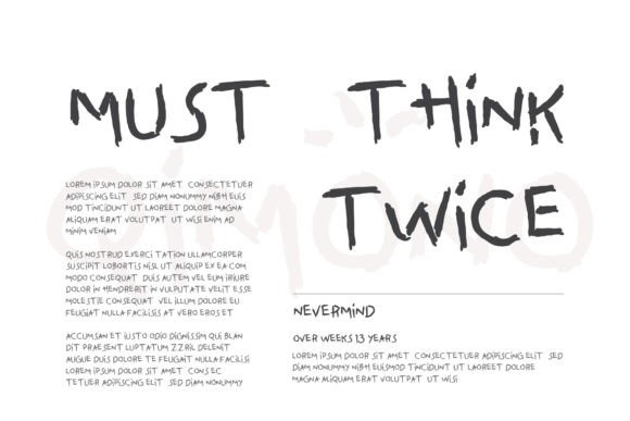 Qimono Font font preview - 1