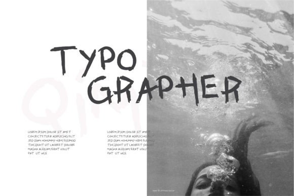 Qimono Font font preview - 3