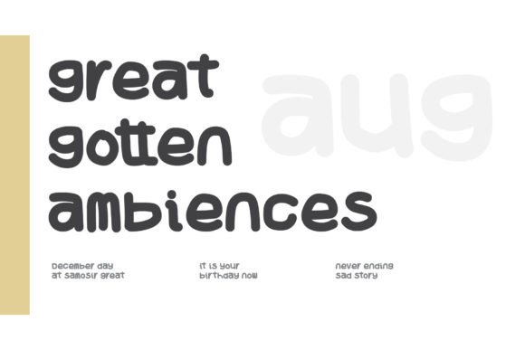 Quoawy Font PNG with transparent background - Preview 3