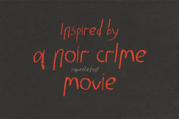 Rawrote Font PNG with transparent background - Preview 1