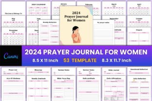 2024 Prayer Journal for Women Canva Graphic by munjixpro · Creative Fabrica
