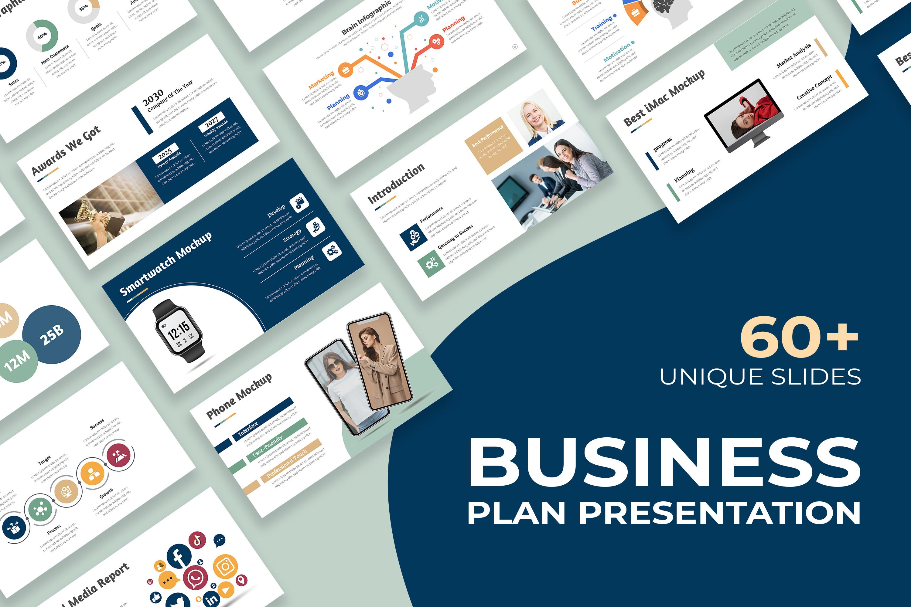 Plantilla de presentación del plan de negocios
