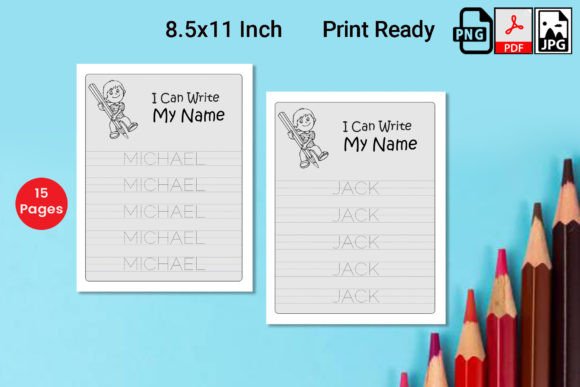 I Can Write My Name Worksheet Vol-4