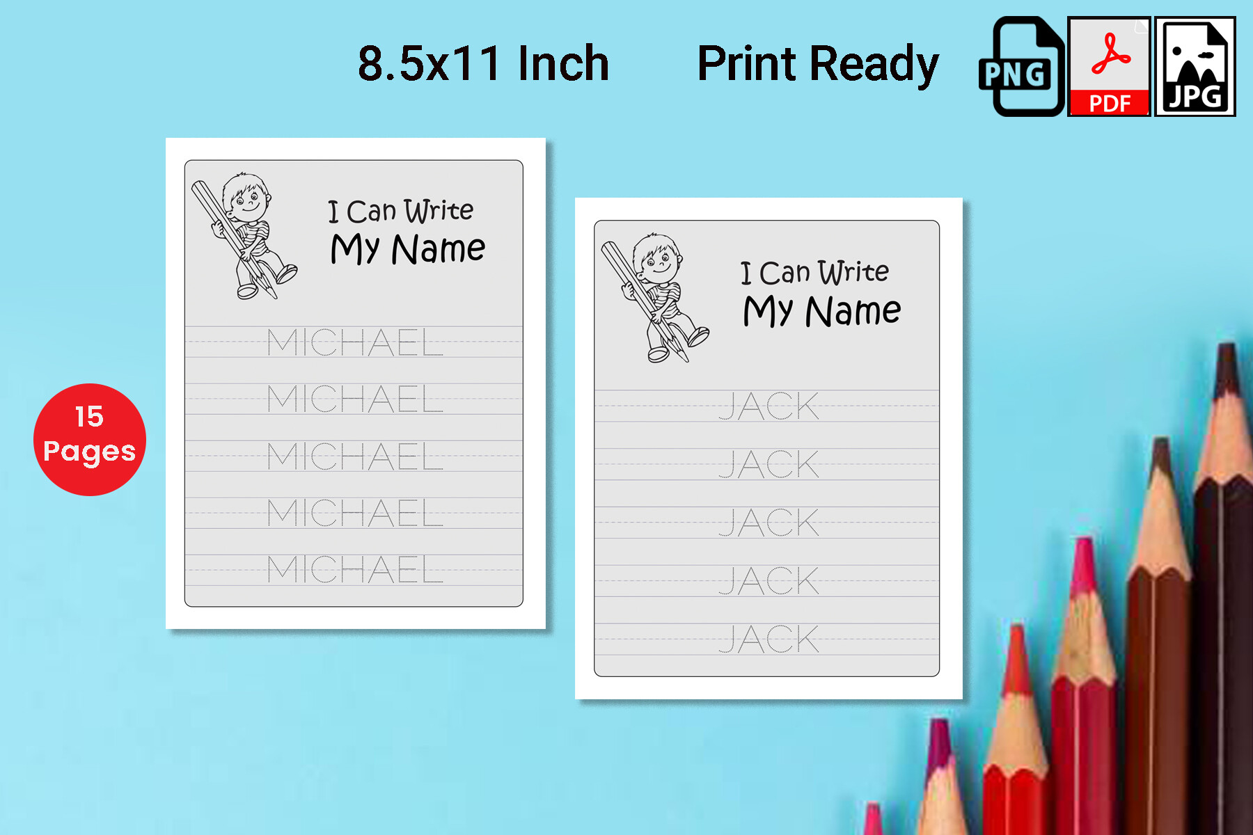 I Can Write My Name Worksheet Vol-4