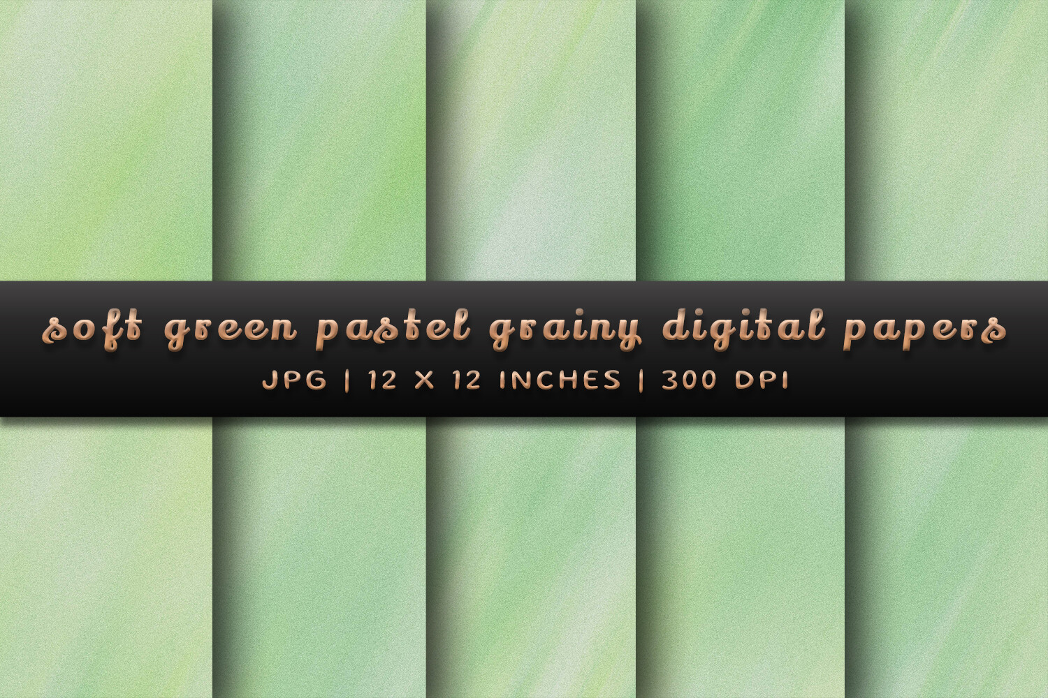 Soft Green Pastel Grainy Digital Papers Graphic by Pugazh Logan ...