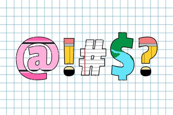 Back to School Font - Preview 4