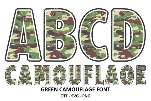 Camouflage Bundle Font - Preview 3