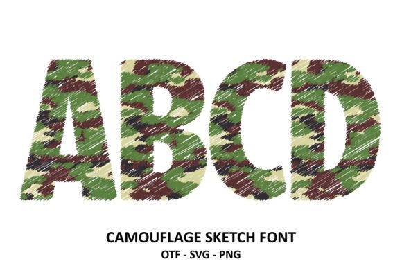 Camouflage Bundle Font - Preview 5