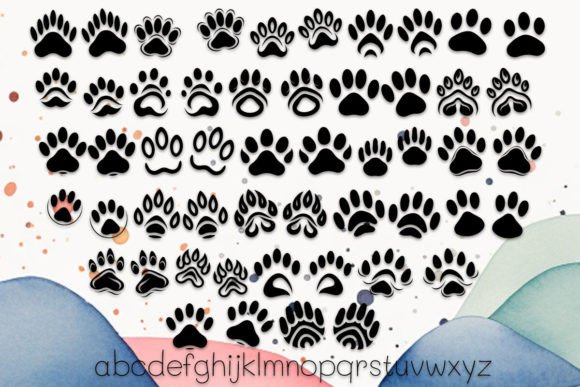 Cat Paws Memory Font - Preview 2