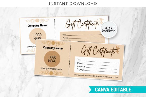 Editable Printable Gift Certificate