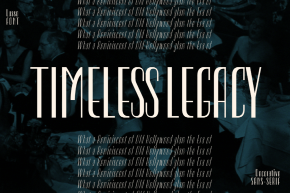 Lusso Font PNG with transparent background - Preview 2