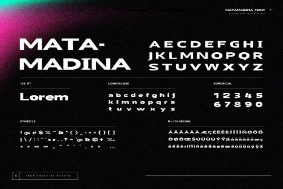 Matamadina Font PNG with transparent background - Preview 2