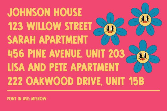 Misrow Font font preview - 1