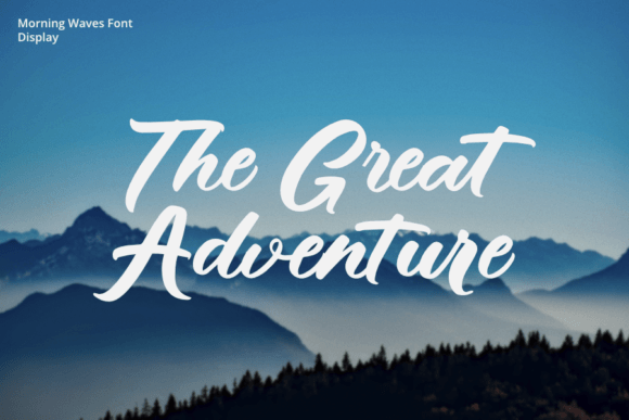 Morning Waves Font PNG with transparent background - Preview 1