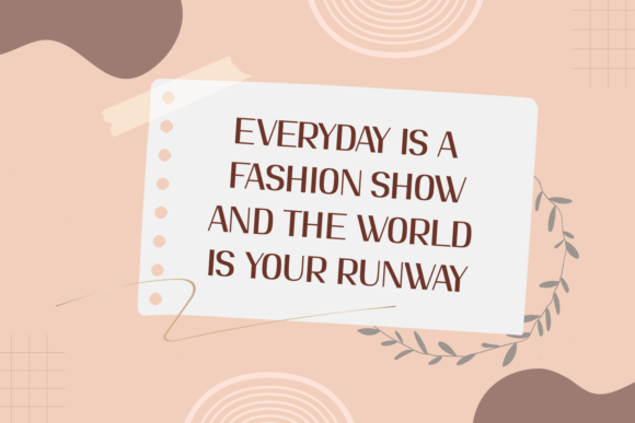 Nice Fashion Font PNG with transparent background - Preview 4