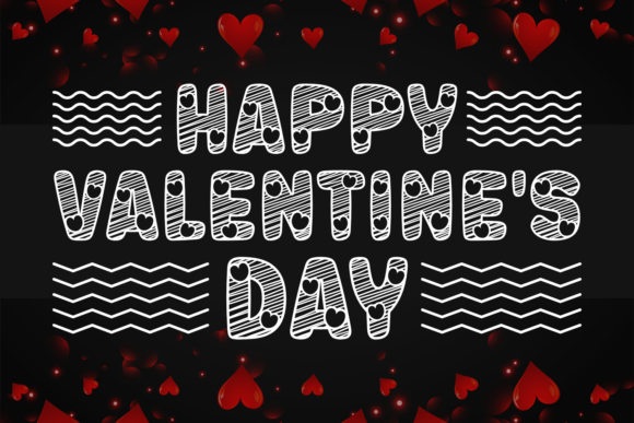 Paint Love Font PNG with transparent background - Preview 2
