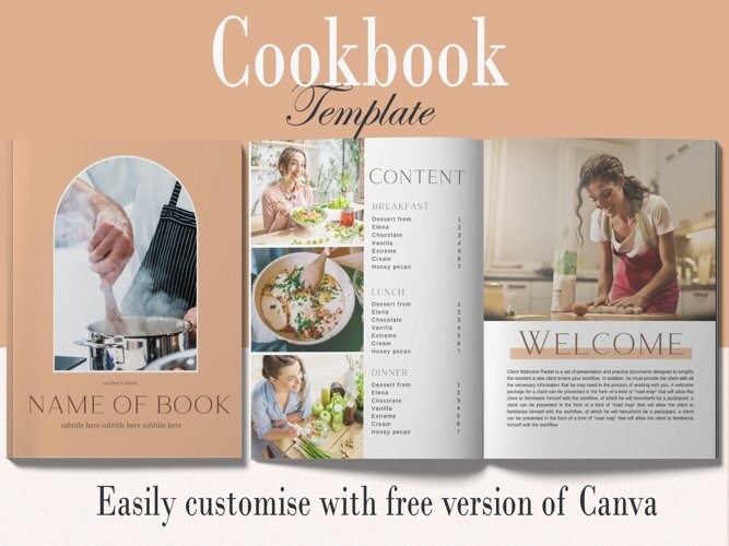 Recipe Book Template for Canva