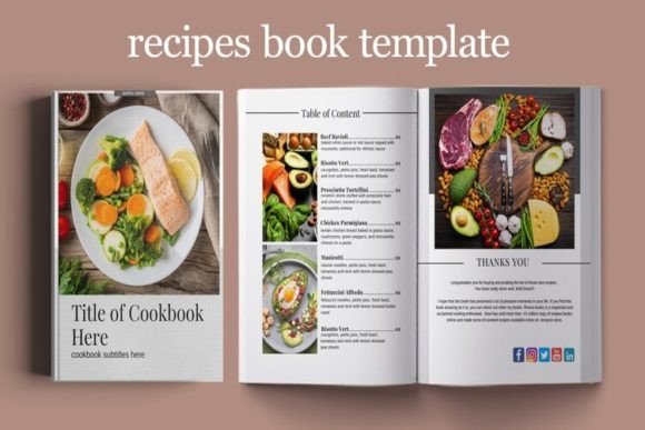 Recipe Book Template for Canva