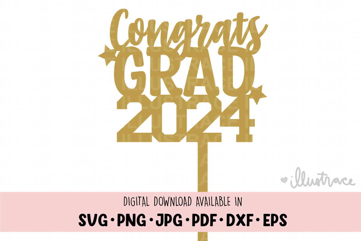 Senior 2024 Png, Graduation Png Graphic by Illustrace · Creative Fabrica