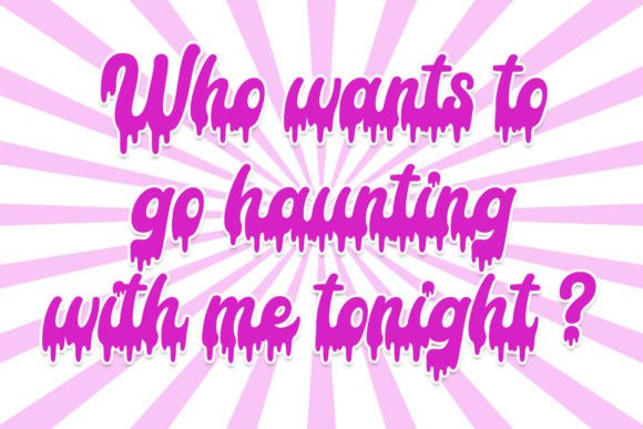 Slime Font PNG with transparent background - Preview 4