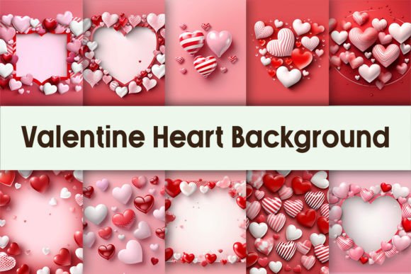 Valentine Heart Background Graphic by Pamilah · Creative Fabrica