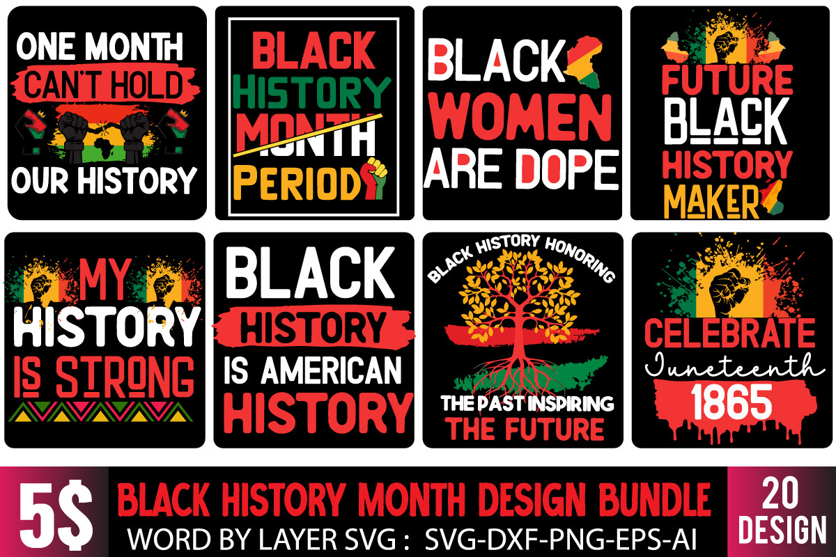 Black History Month SVG Mega Bundle Graphic by ranacreative51 ...
