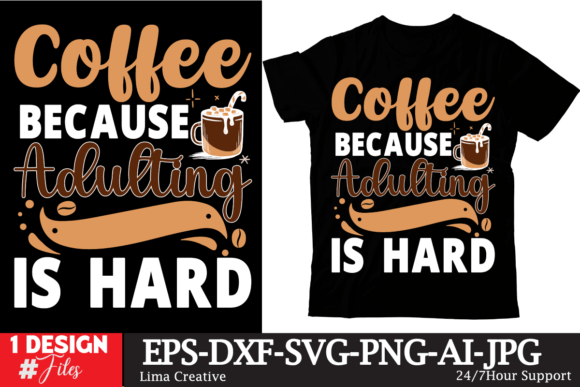 Coffee Tshirt Design Graphics