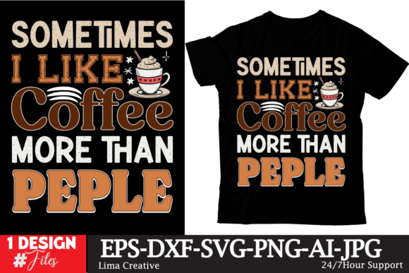 Coffee Tshirt Design Graphics