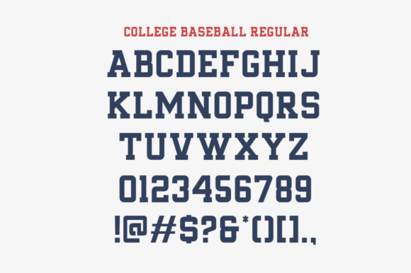 College Baseball Font - Preview 5