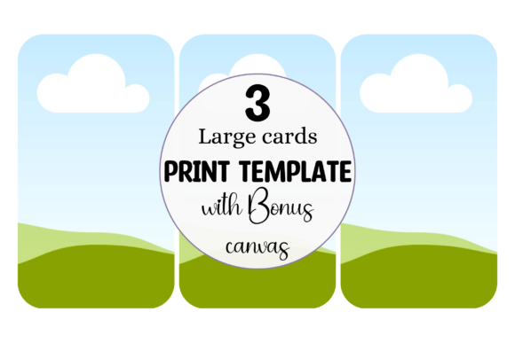 Large Cards Print Template for Canva