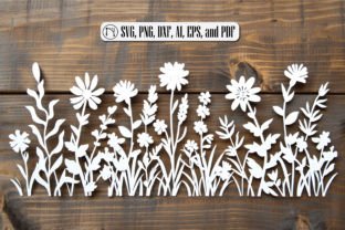 Paper Cut Wildflower SVG Bundle · Creative Fabrica