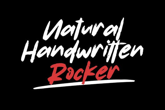 Rocker Story Font PNG with transparent background - Preview 1