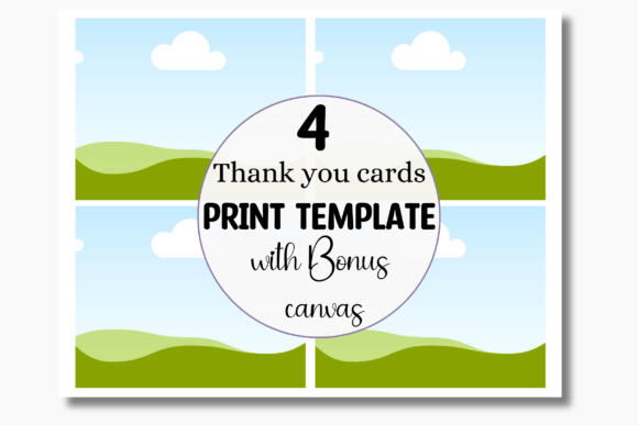 Thank You Cards Canva Print Template