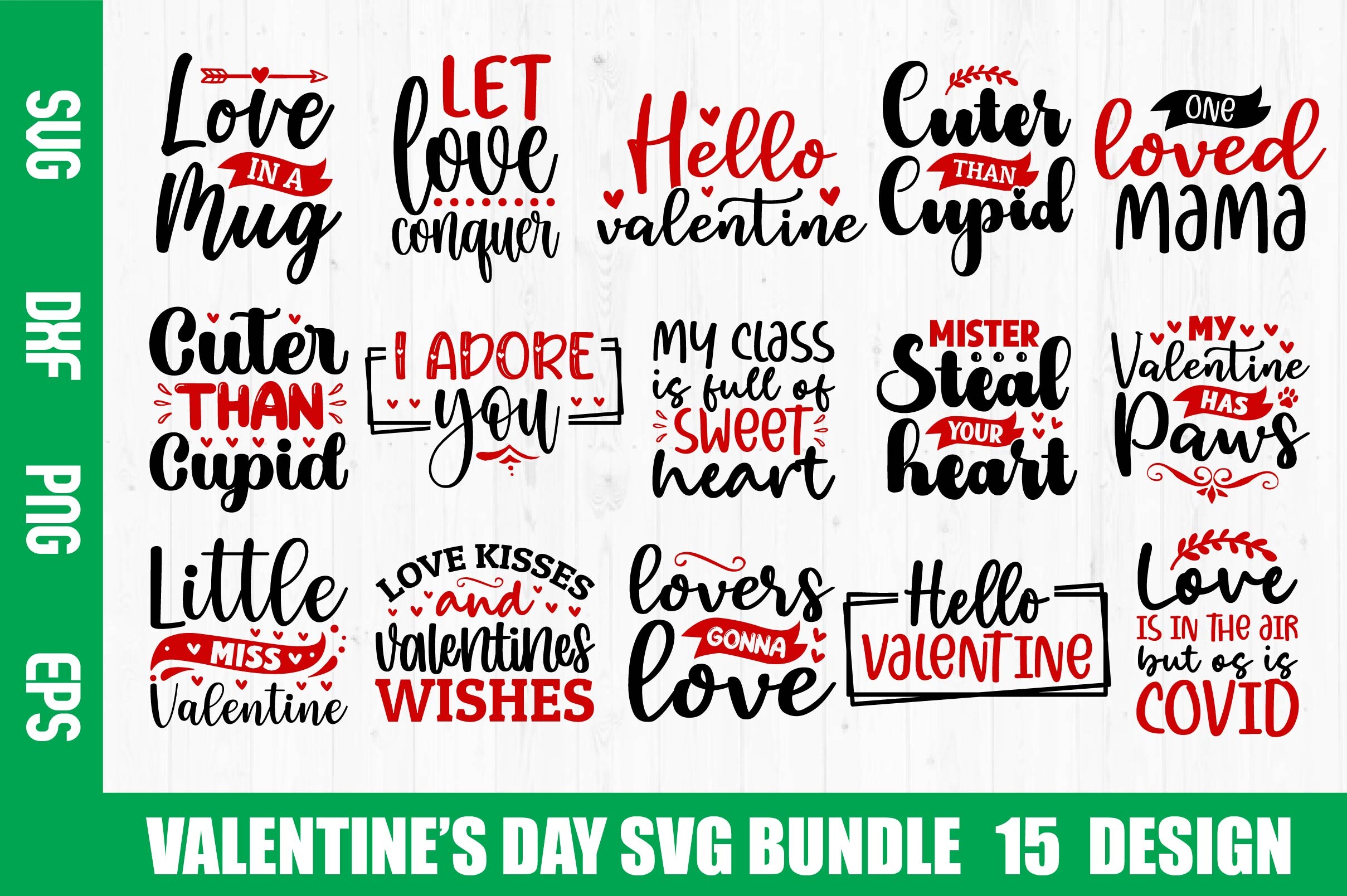 Valentine's Day SVG Bundle Graphic by nazrulislam405510 · Creative Fabrica