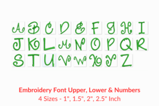 Justine Fonts Embroidery Design · Creative Fabrica