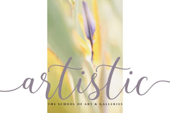 Larisathin Font PNG with transparent background - Preview 3
