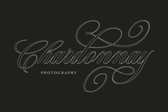Bridgerton Outline Font - Preview 3