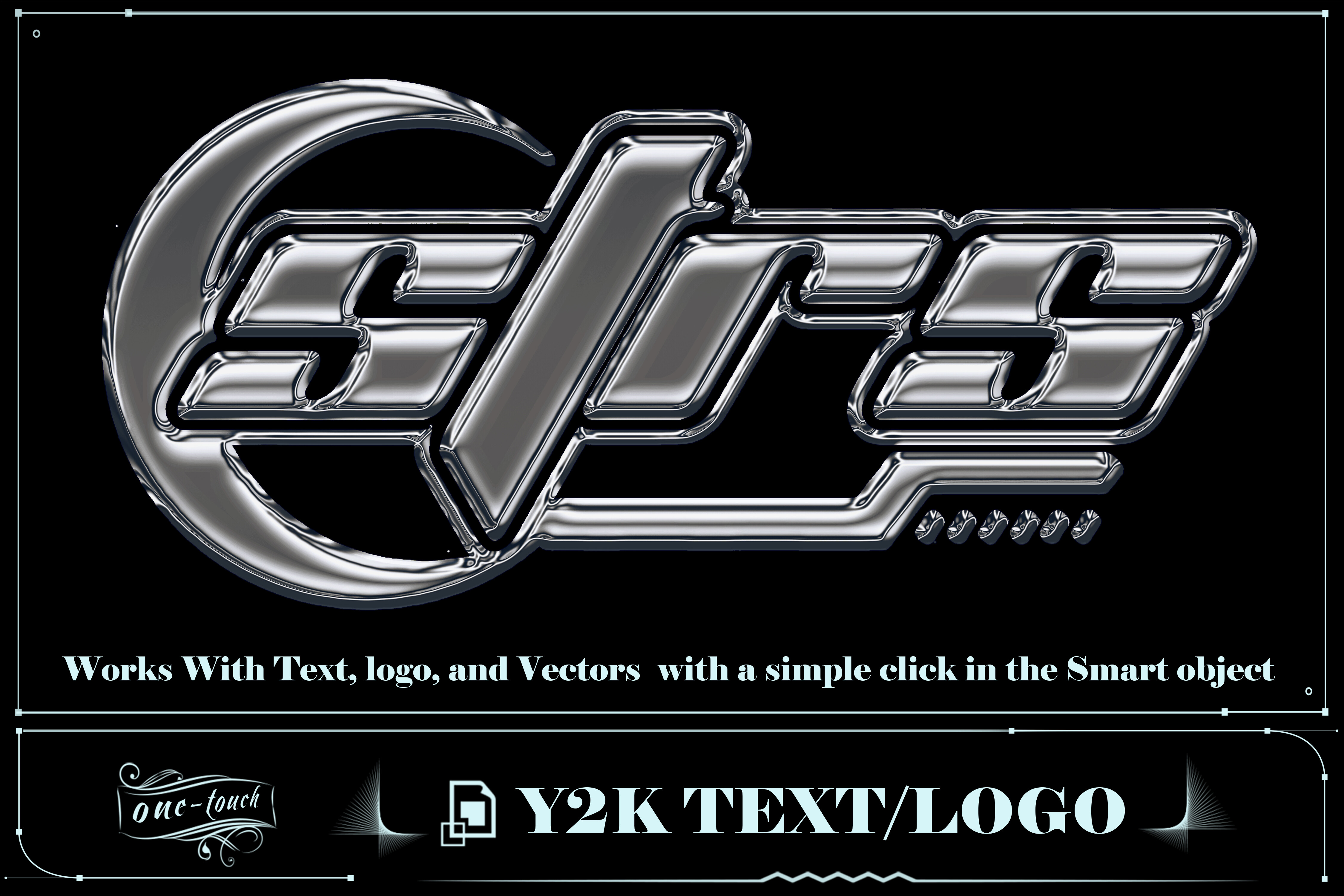 Chrome Text Effect PSD Phrotoshop