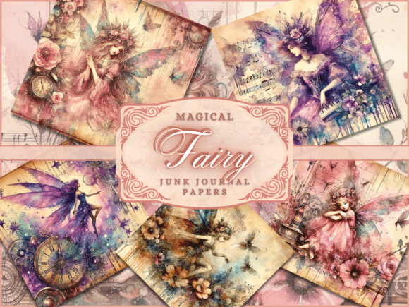 Magical Fairy - Junk Journal Backgrounds