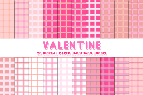 Retro Pink Plaid Seamless Pattern