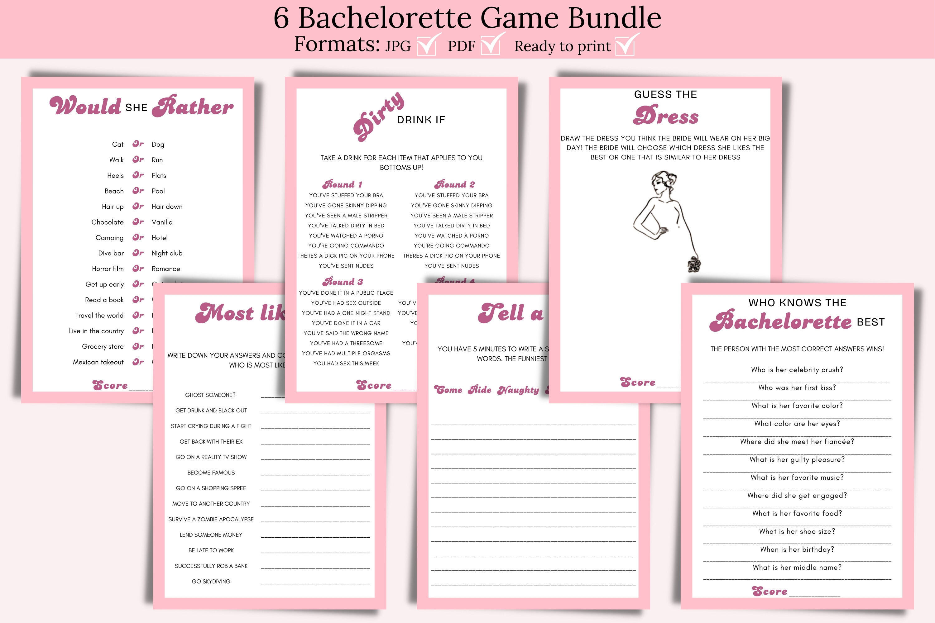 Adult Bachelorette Party Games