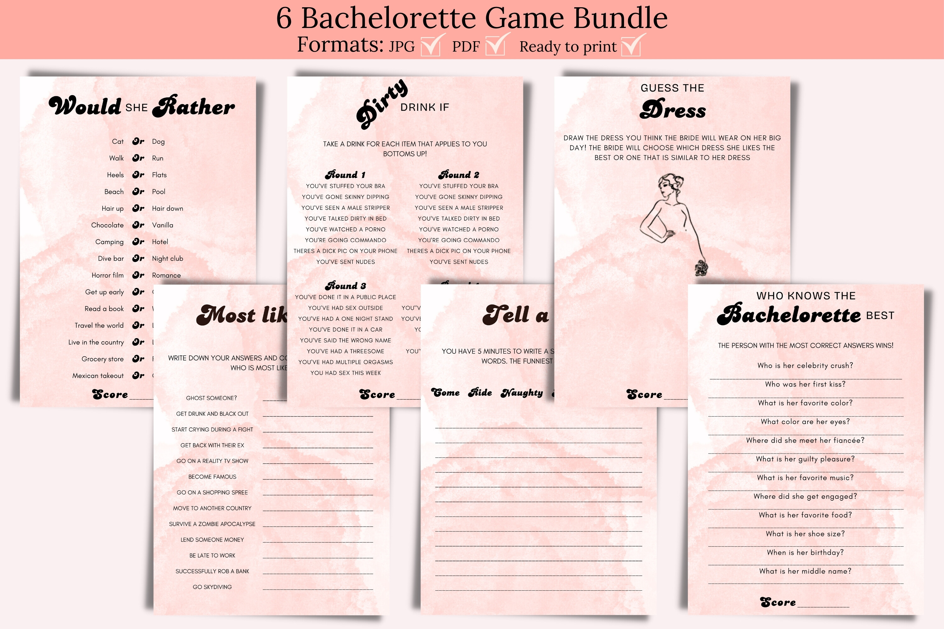 Adult Bachelorette Party Games