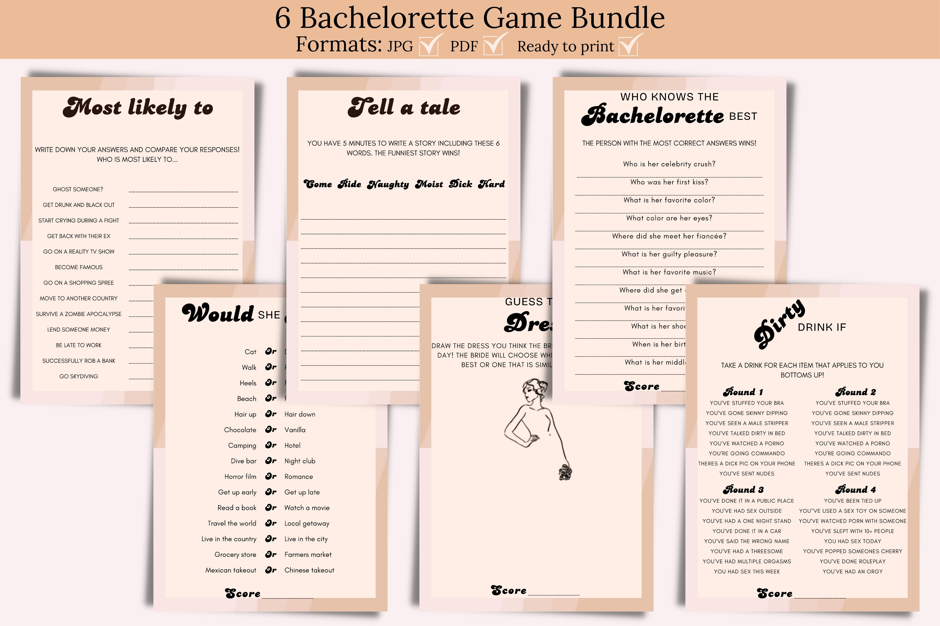 Adult Bachelorette Party Games
