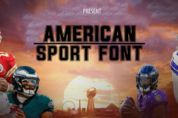 American Sport font preview in an athletic style