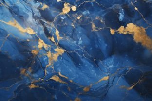 Blue and Gold Marble Texture Graphic by Forhadx5 · Creative Fabrica
